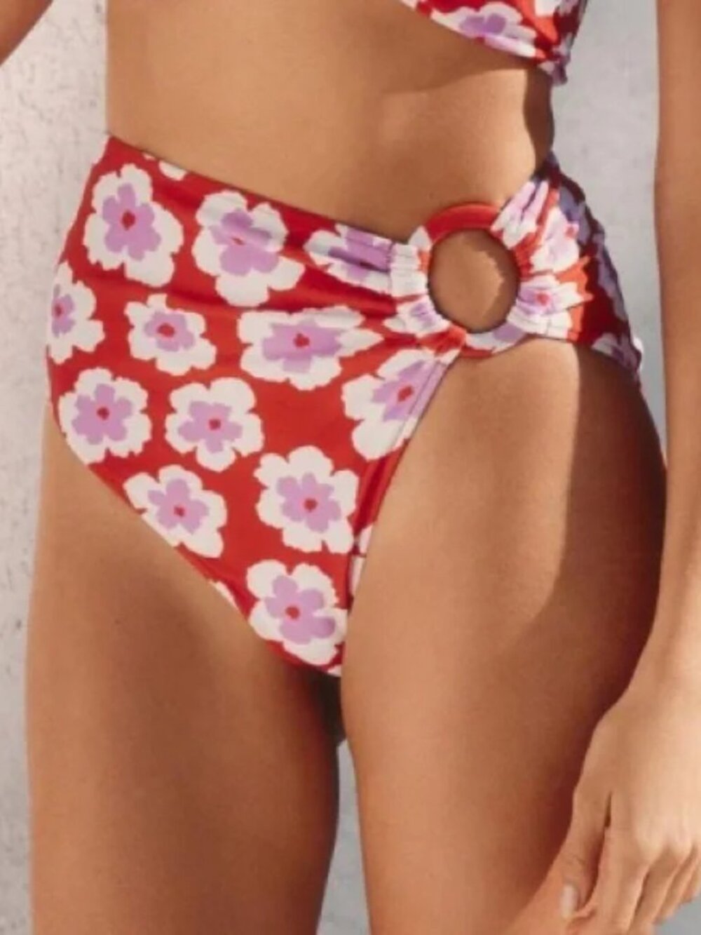 PATBO Wildflower Bikini Bottoms X-small (Runs Large) Bum Coverage Bohemian NWT